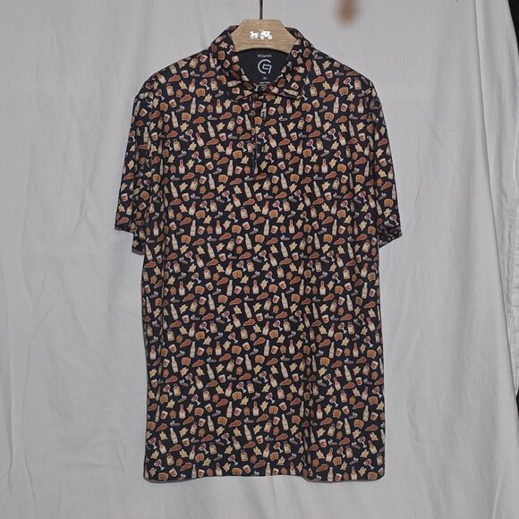 Vitamin G Golf SS Performance Polo - Bourbon Kings - Sz M* - Picture 1 of 4